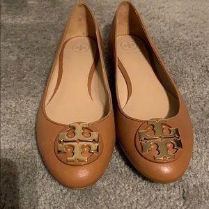 Brown Tory Burch Flats